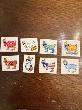 GOAT USA STICKER BUNDLE - set of 8!